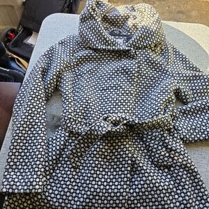 Xhilaration Black and White Polka Dot Cape